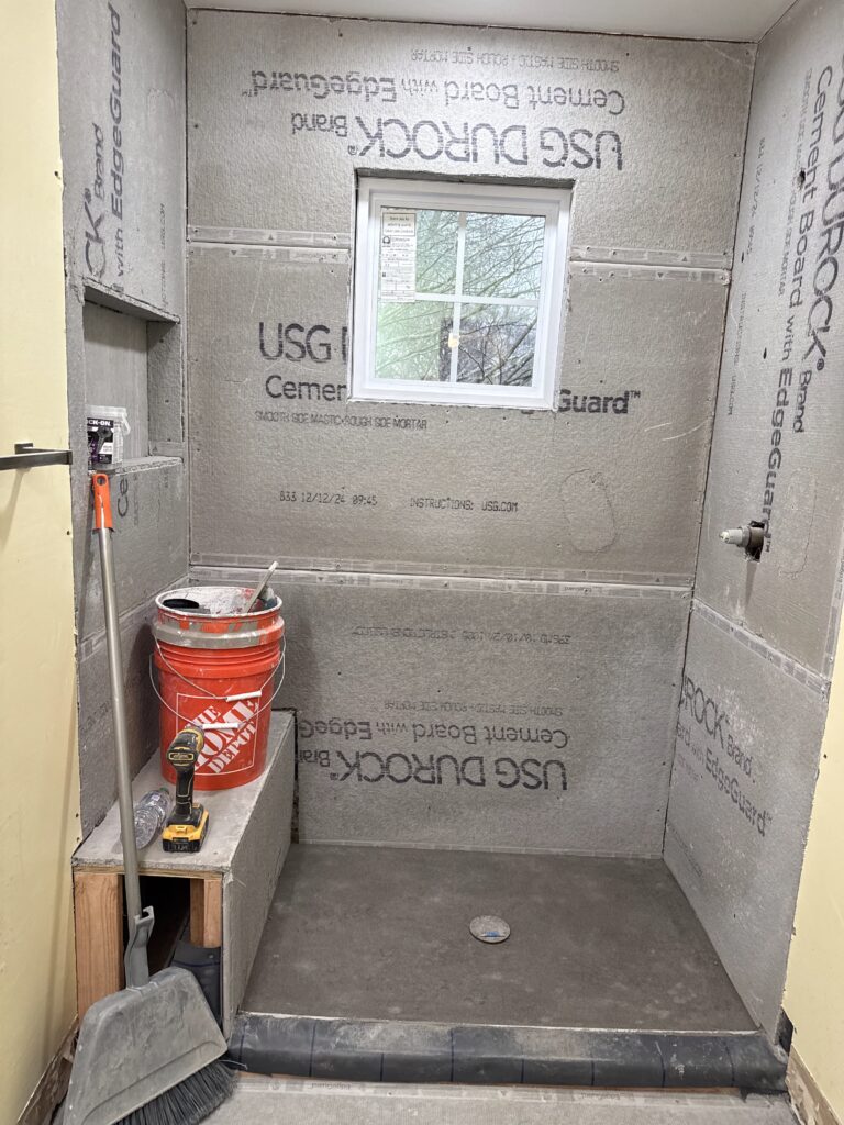 Shower reconstruction project Marietta GA